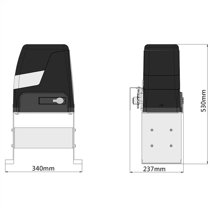 rolling gate operator with remotes